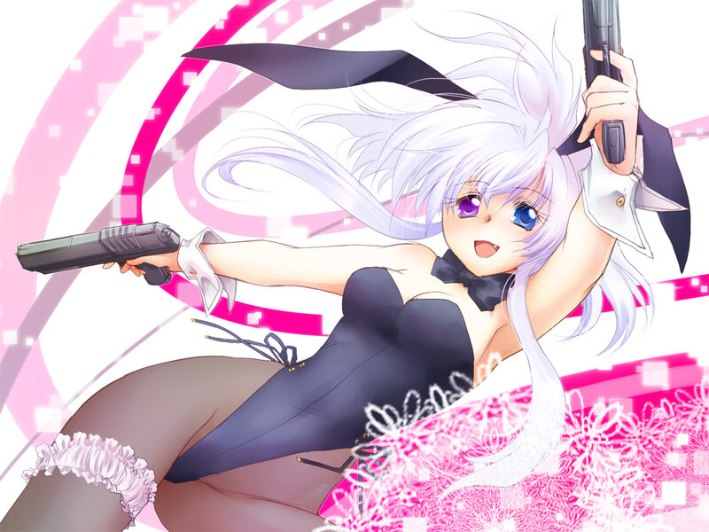 Anime Girl with Guns — Pink