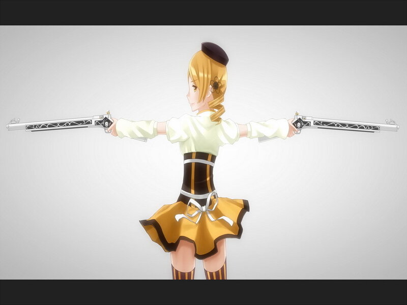 Anime Girl with Guns — Yellow, Neutral