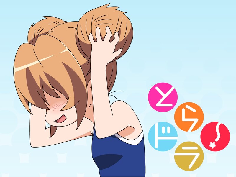 anime girl with hair buns