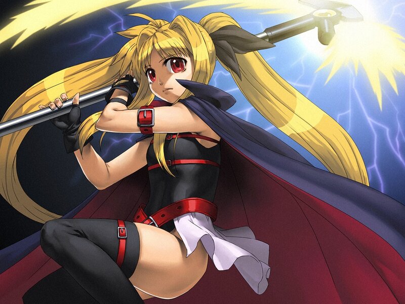 anime girl with hammer