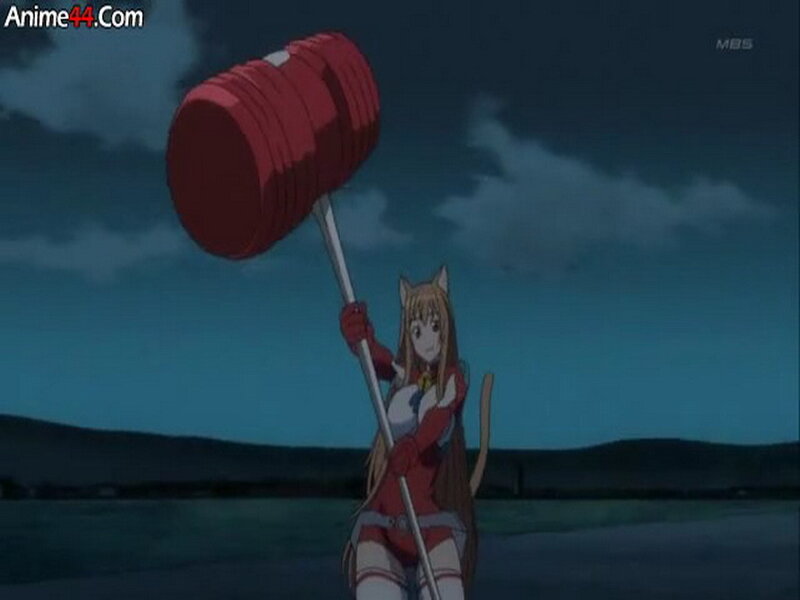 Anime Girl with Hammer — Red
