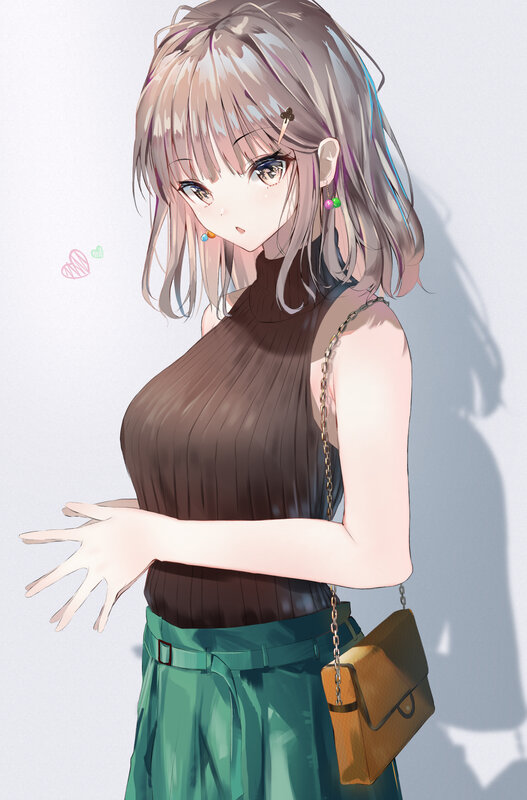 Anime Girl with Handbag