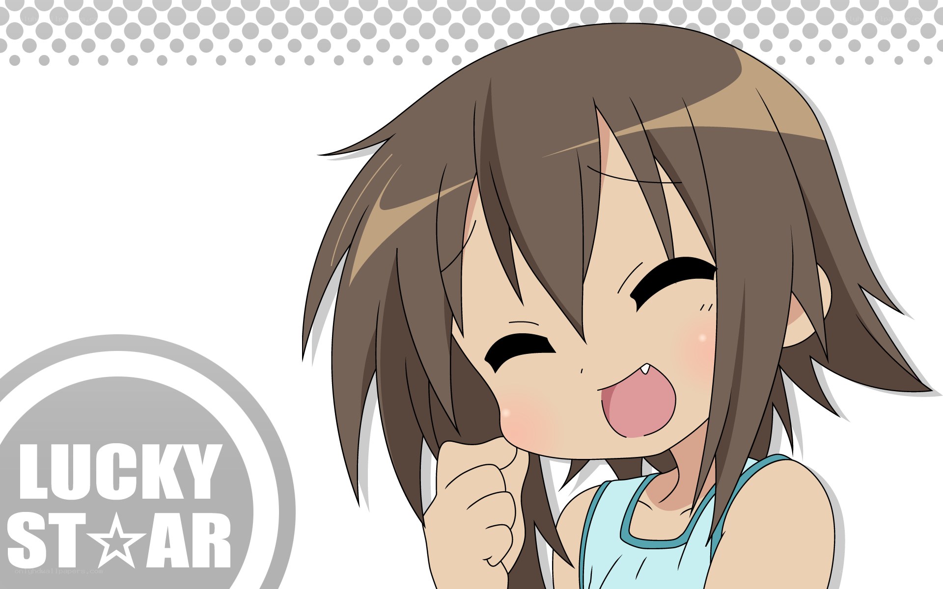anime girl with happy expression