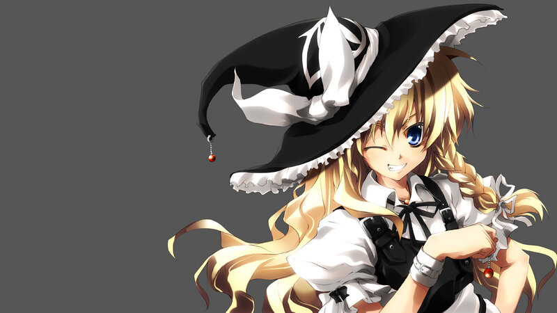 anime girl with hat
