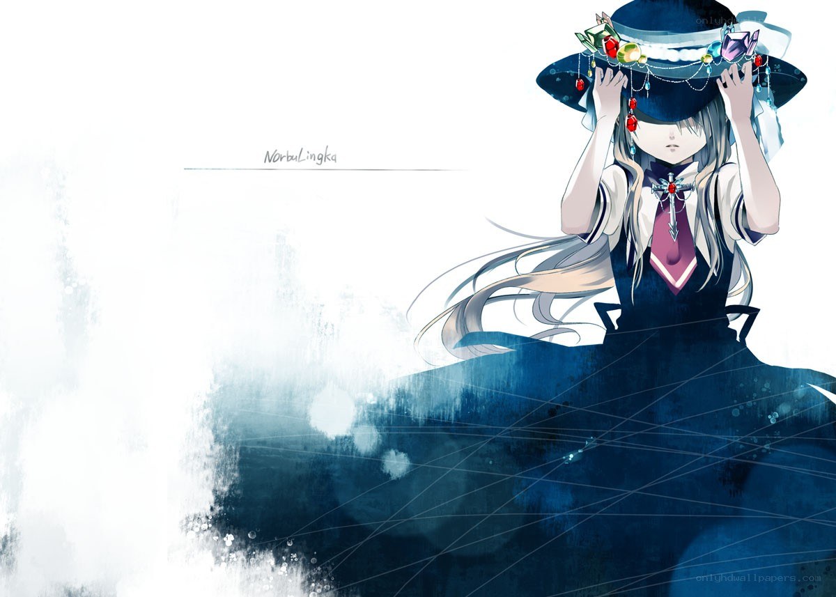 anime girl with hat