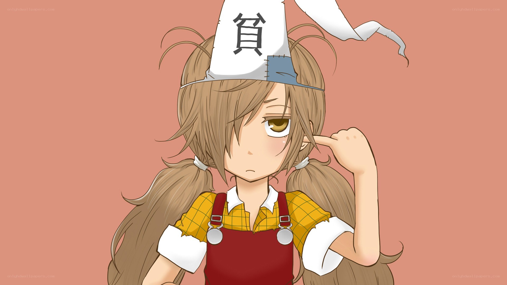anime girl with hat