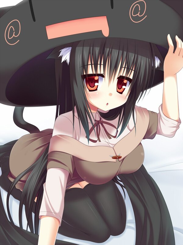 anime girl with hat