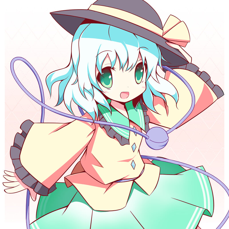 anime girl with hat and jump rope