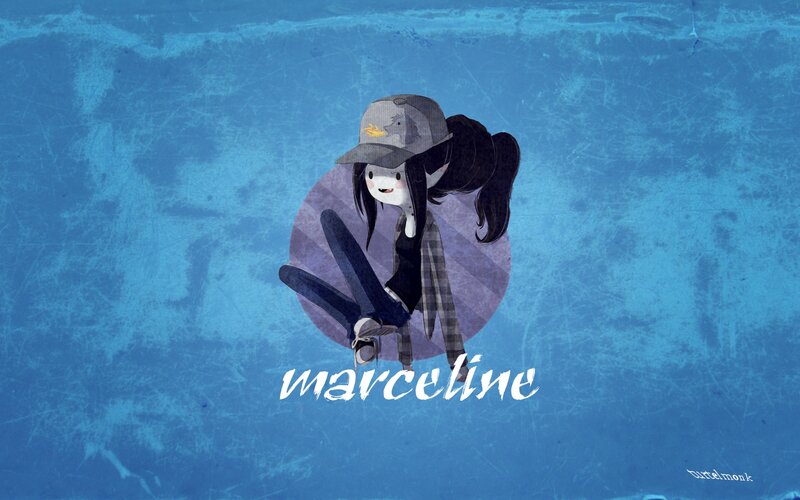 Anime Girl with Hat — Blue, Calm, Digital Art