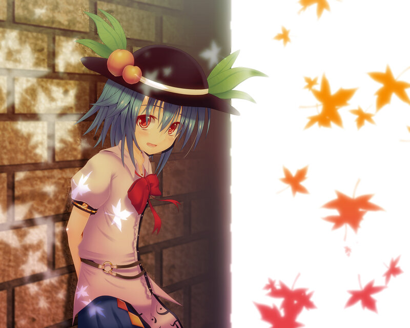 Anime Girl with Hat — Blue, Calm