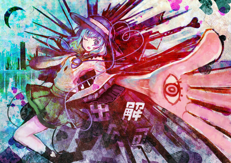 Anime Girl with Hat — Purple, Chaotic