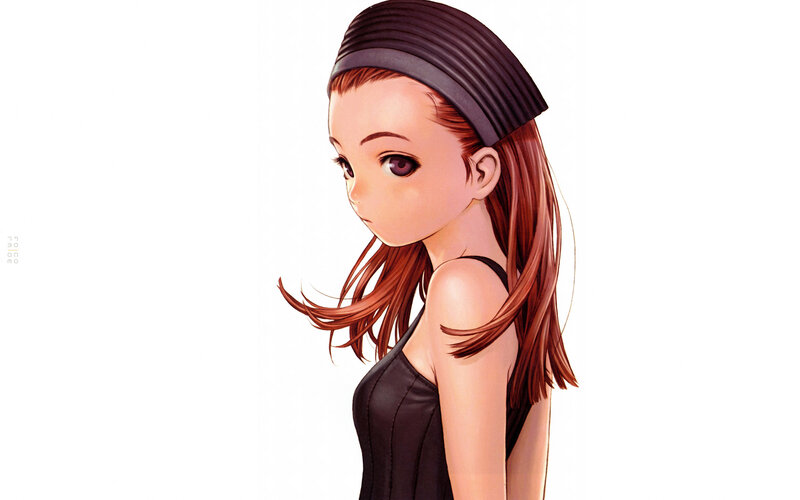 anime girl with headband