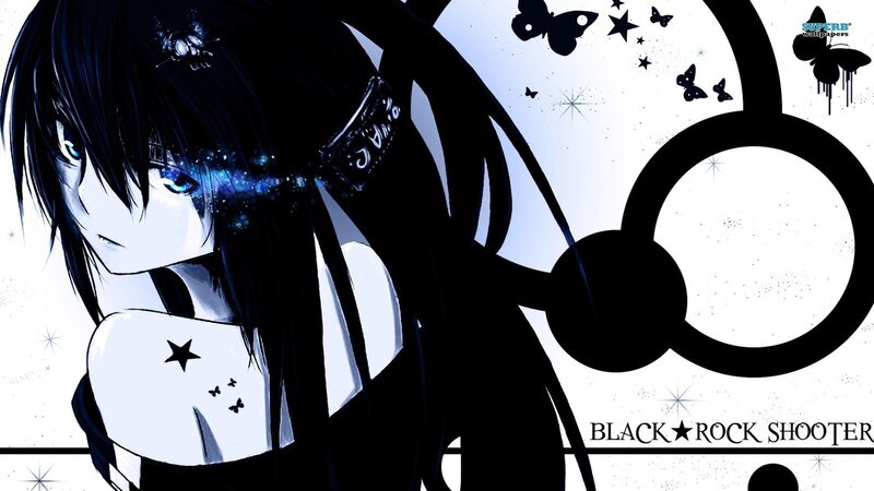 anime girl with headphones