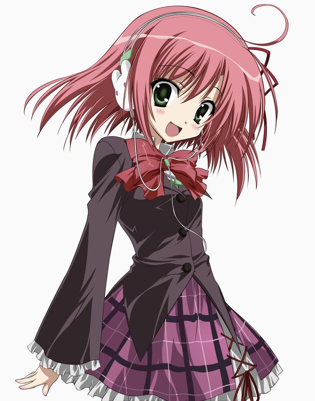 anime girl with headphones