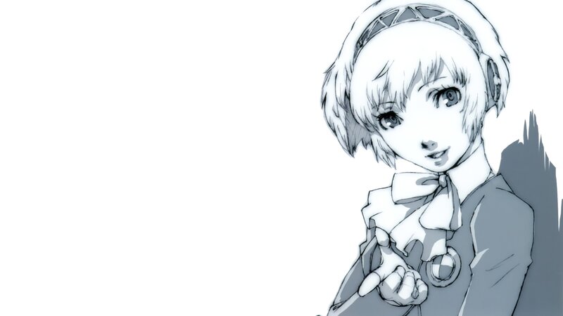 anime girl with headphones