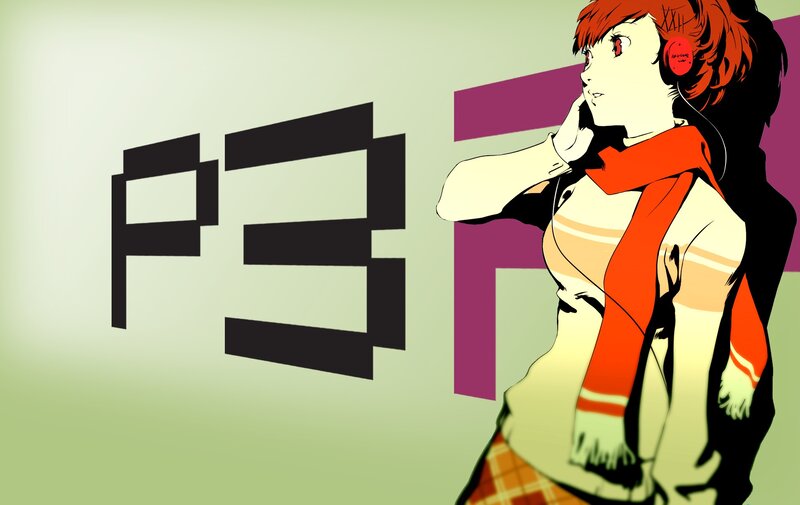 anime girl with headphones