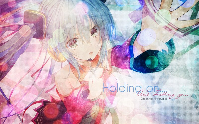 Anime girl with headphones