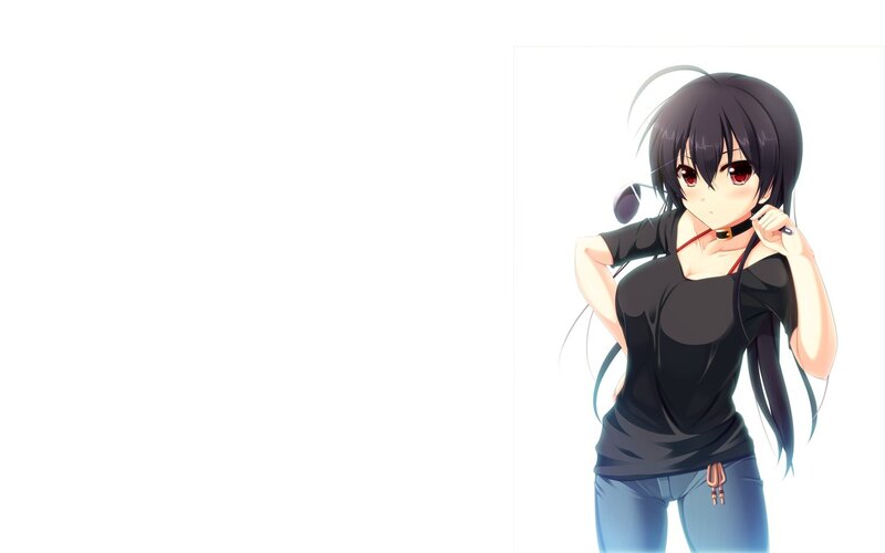anime girl with headphones