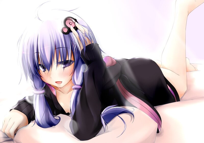 anime girl with headphones
