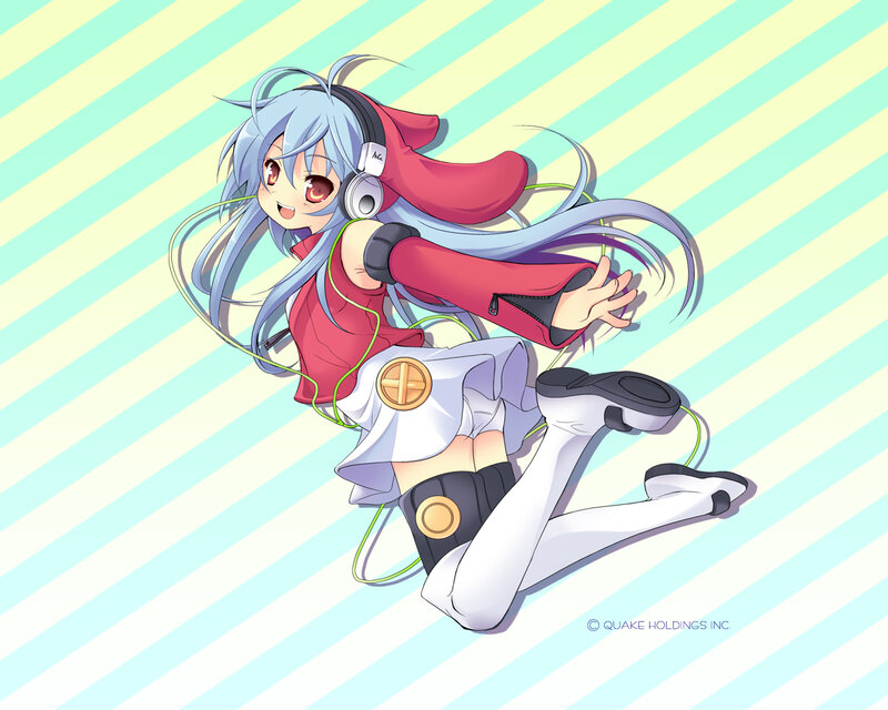 Anime girl with headphones