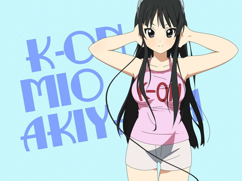 anime girl with headphones
