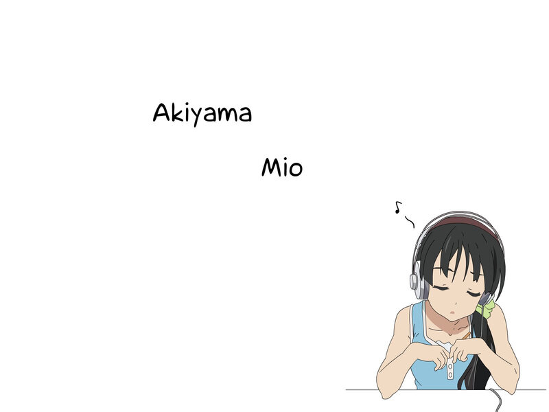 Anime girl with headphones