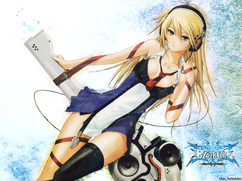 anime girl with headphones