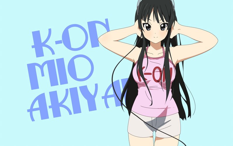 anime girl with headphones