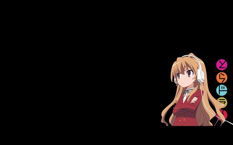 anime girl with headphones