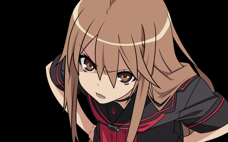 anime girl with headphones