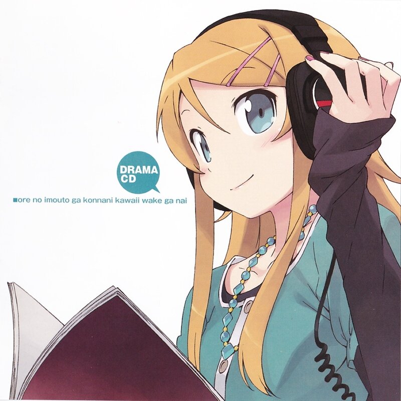 anime girl with headphones