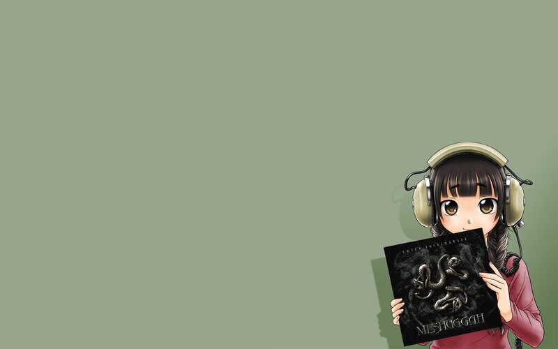 anime girl with headphones