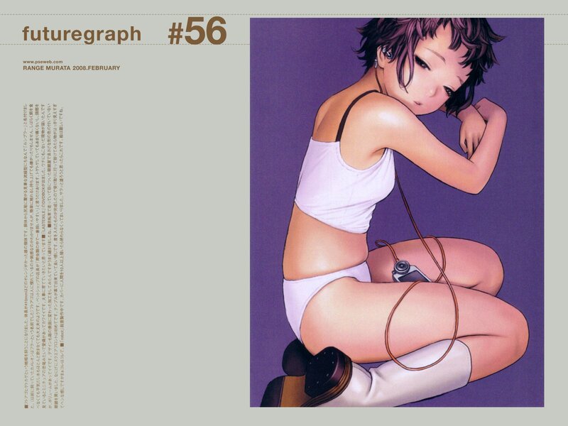 anime girl with headphones