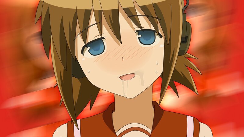 anime girl with headphones