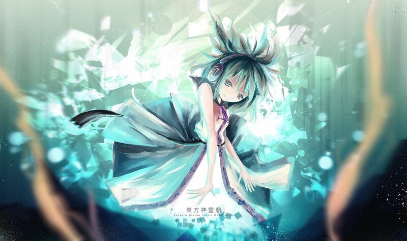 Anime girl with headphones