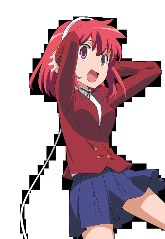 anime girl with headphones