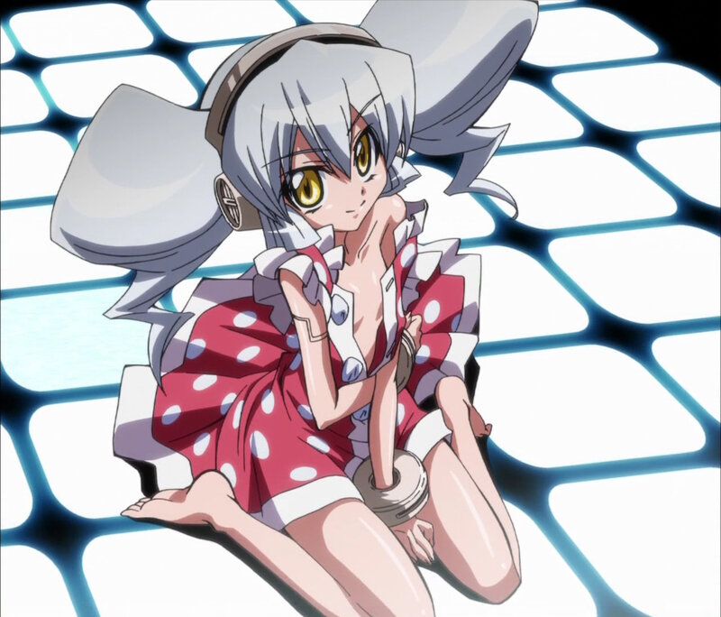 anime girl with headphones