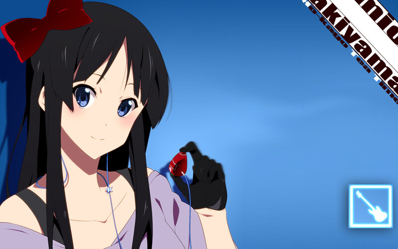 anime girl with headphones