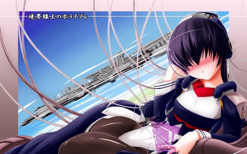 Anime girl with headphones