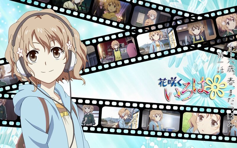 Anime girl with headphones