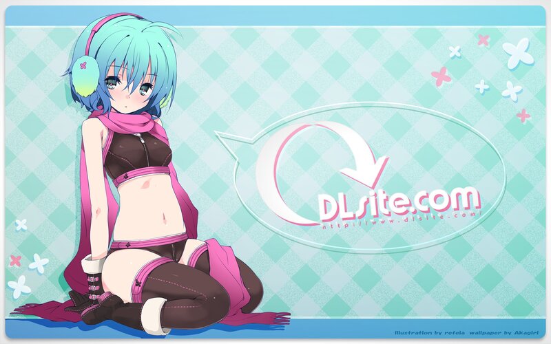 anime girl with headphones