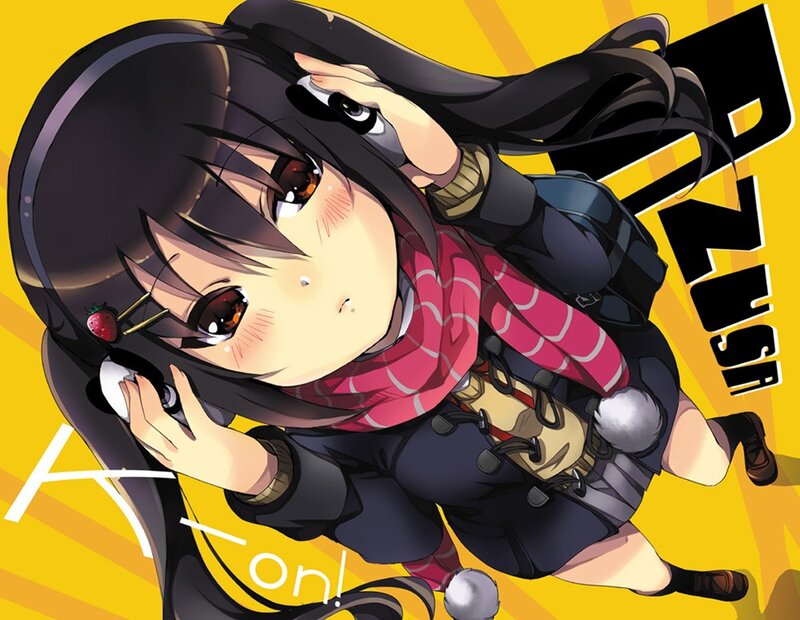 anime girl with headphones