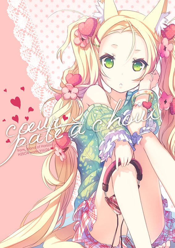 Anime girl with headphones