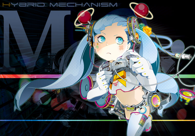 Anime Girl with Headphones — Blue, Futuristic, Digital Art, Game Controller