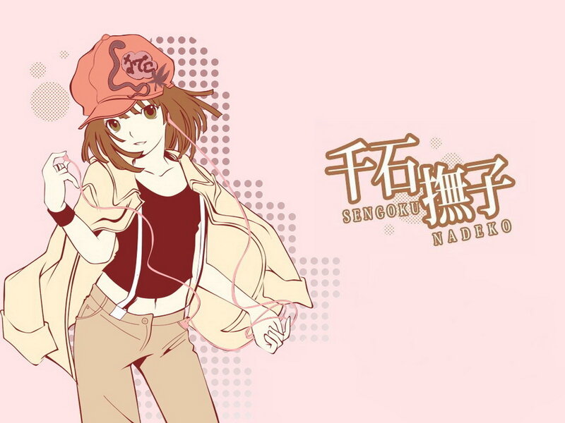 Anime Girl with Headphones — Pink, Casual