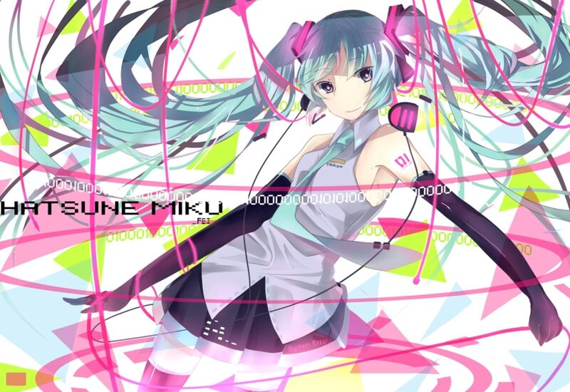 Anime Girl with Headphones — Pink, Dynamic