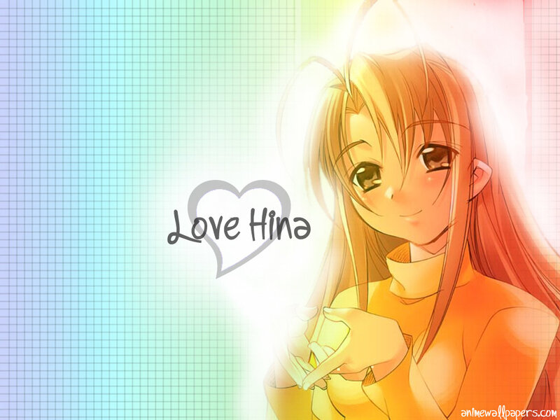 Anime girl with heart