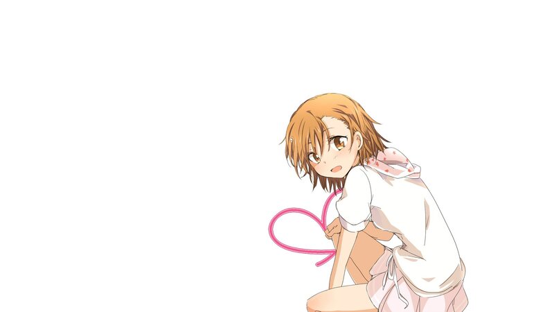 anime girl with heart