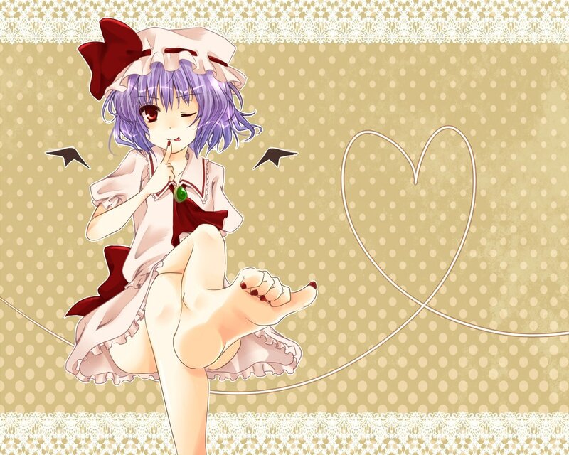 anime girl with heart drawing