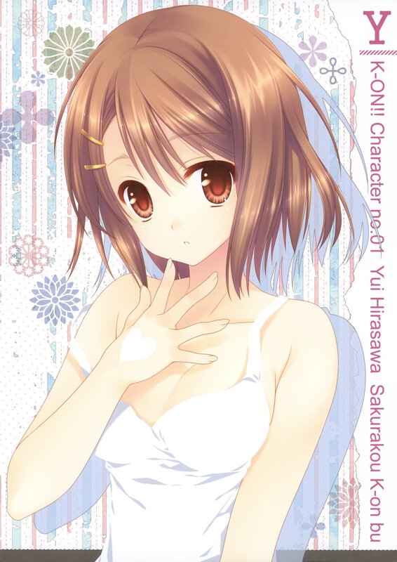 Anime girl with heart hand gesture